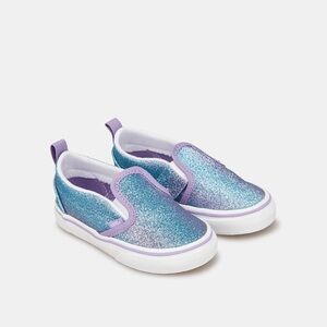 Vans Toddler Glitter Purple Ombré Slip On Shoes